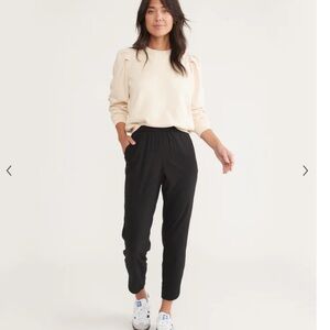 MARINE LAYER ALLISON PANT BLACK SMALL TENCIL